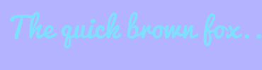 Image with Font Color 80DFFF and Background Color B3B3FF